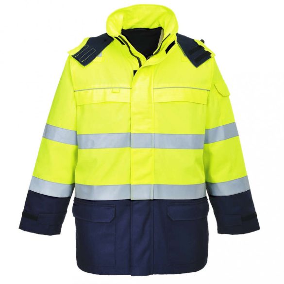 Portwest Bizflame Multi Arc láthatósági kabát-FR79-sárga / tengerészkék-L