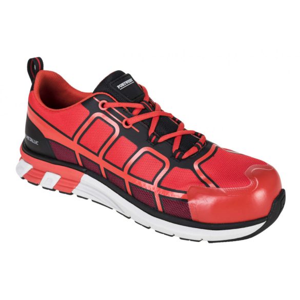 Portwest OlymFlex Barcelona munkavédelmi lábbeli SBP AE-FT17-piros/fekete-43