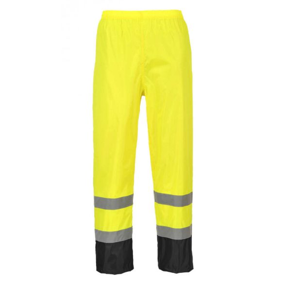 Portwest Hi-Vis klasszikus kontrasztos esőnadrág-H444-sárga / fekete-S