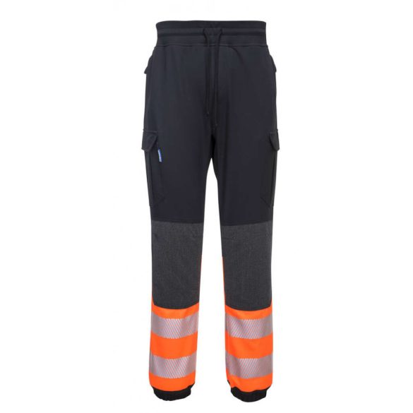 Portwest KX3 Hi-Vis Flexi nadrág-KX341-fekete / narancs-L