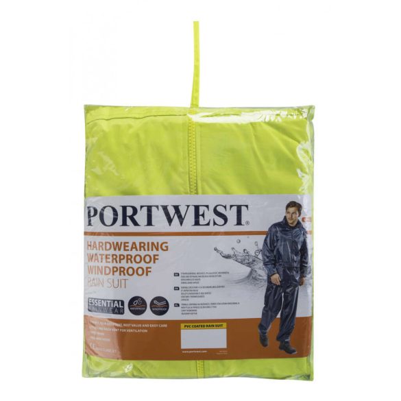 Portwest Classic esőruha (2 részes öltöny)-L440-sárga-S