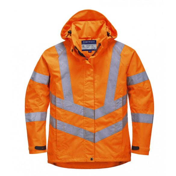 Portwest Női jól láthatósági lélegző kabát-LW70-narancs-2XL