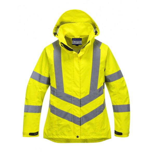 Portwest Női jól láthatósági lélegző kabát-LW70-sárga-2XL