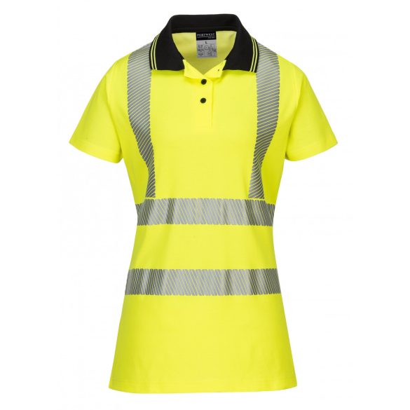 Portwest Női Pro pólóing-LW72-sárga/fekete-2XL