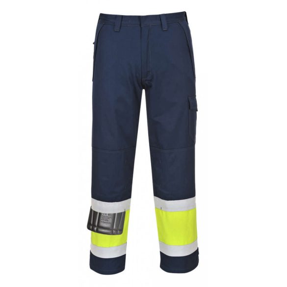 Portwest Hi-Vis Modaflame nadrág-MV26-sárga / tengerészkék-S