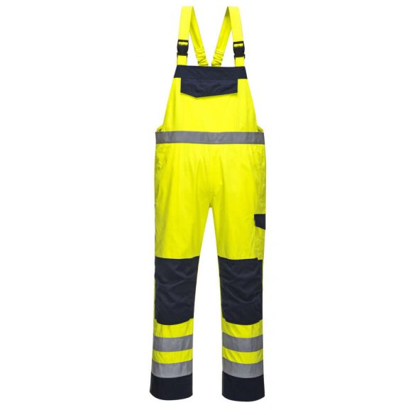 Portwest MV27 - Hi Vis MODAFLAME kantáros nadrág - M - sárga