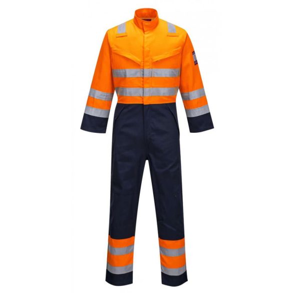 Portwest Modaflame RIS navy/narancs overál-MV29-narancs / tengerészkék-M