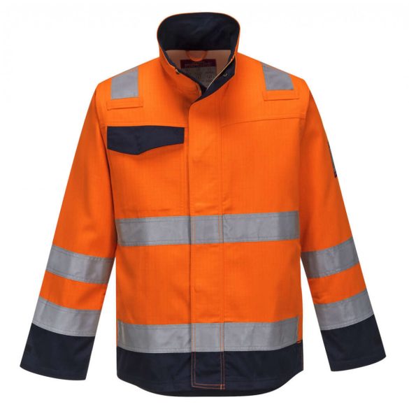 Portwest Modaflame RIS narancs/navy kabát-MV35-narancs / tengerészkék-2XL