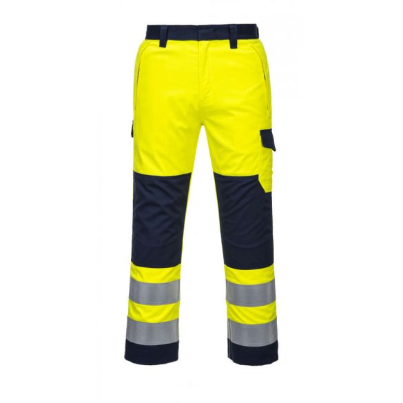 Portwest Hi-Vis Modaflame nadrág-MV46-sárga / tengerészkék-S