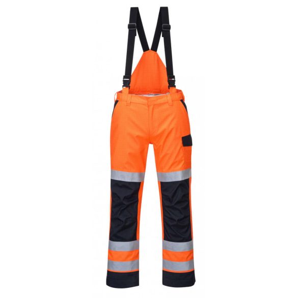 Portwest Modaflame Rain Multi Norm Arc nadrág-MV71-narancs / tengerészkék-2XL