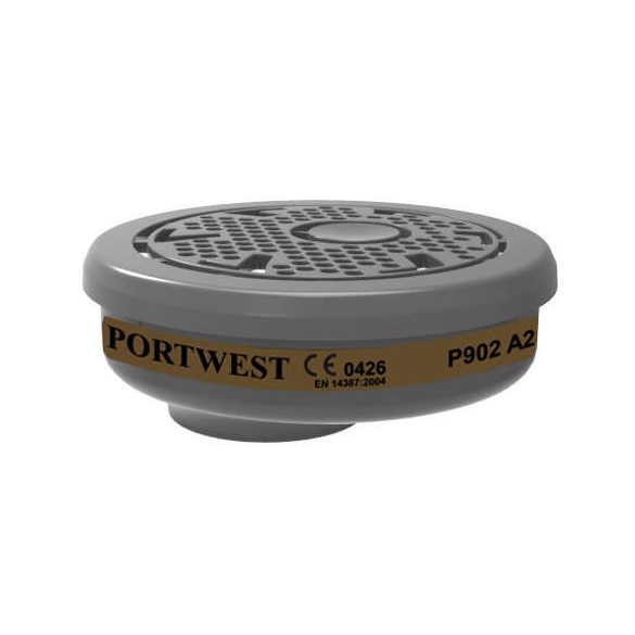 Portwest P902 - gáz szűrő /6 db/ - egy méret - fekete