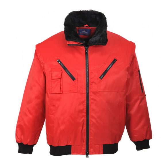 Portwest Pilóta dzseki-PJ10-piros-XS