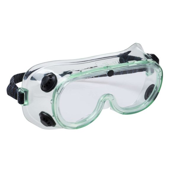 Portwest PS21 - Portwest gumipántos vegyi védőszemüveg - egy méret - víztiszta