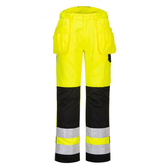 Portwest PW2 Hi-Vis Holster nadrág-PW242-sárga / fekete-41 (XL)