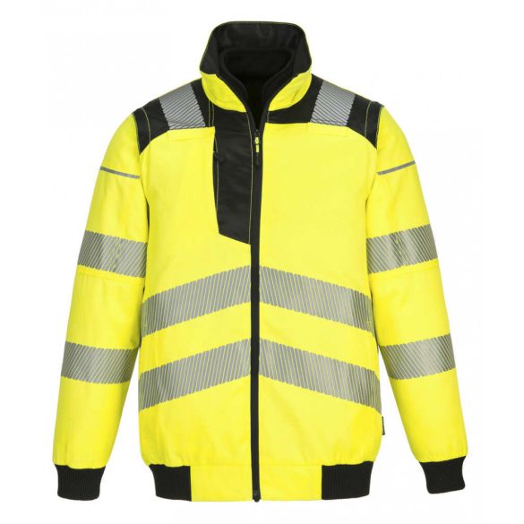 Portwest PW3 Hi-Vis 3-in-1 Pilota kabát-PW302-sárga/fekete-L