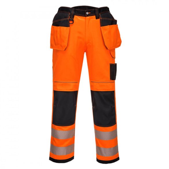 Portwest PW3 Hi-Vis Stretch Holster nadrág-PW306-narancs/fekete-36 (L)