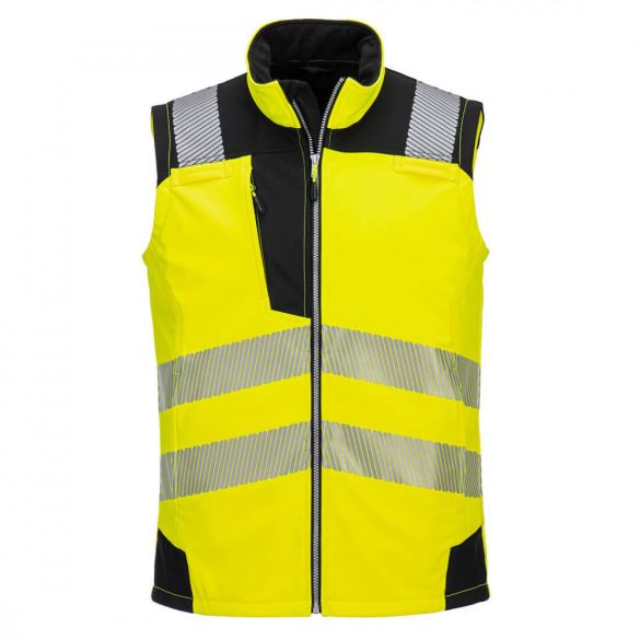 Portwest Hi-Vis Softshell Gilet mellény-PW325-sárga / fekete-XL