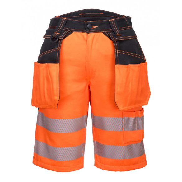 Portwest PW3 Hi-Vis rövidnadrág-PW343-narancs/fekete-33 (M)
