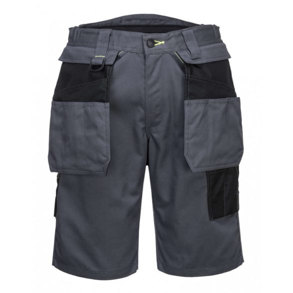 Portwest PW3 Work rövidnadrág-PW345-szürke/fekete-41 (XL)