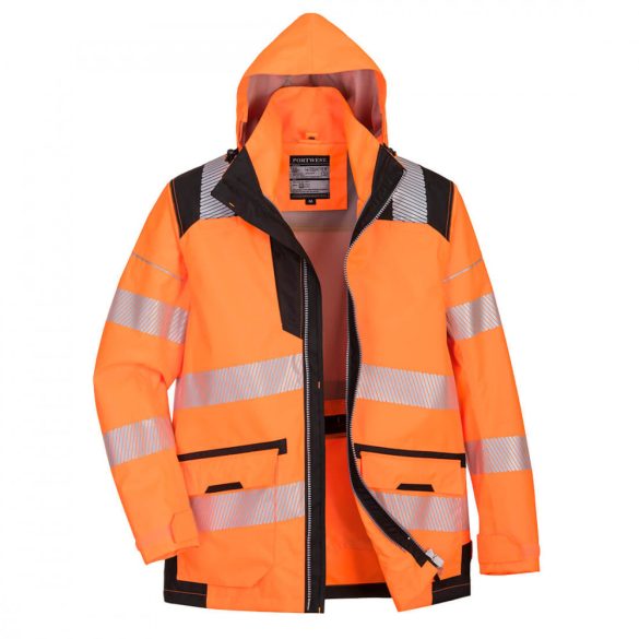 Portwest PW3 Hi-Vis 5-in-1 kabát-PW367-narancs/fekete-M