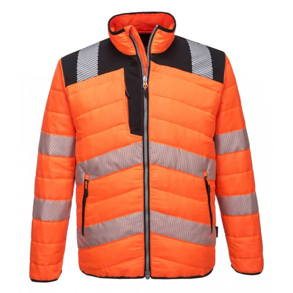 Portwest PW3 Hi-Vis Baffle kabát-PW371-narancs/fekete-3XL