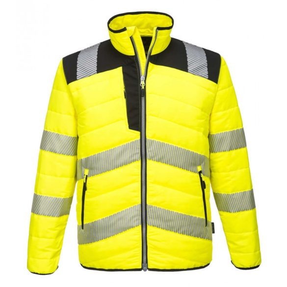 Portwest PW3 Hi-Vis Baffle kabát-PW371-sárga / fekete-L