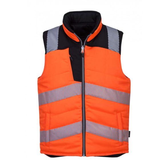 Portwest PW3 Hi-Vis Reversible mellény-PW374-narancs/fekete-L