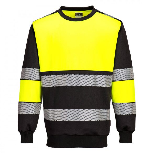 Portwest PW3 Hi-Vis Class 1 pulóver-PW376-sárga / fekete-XL