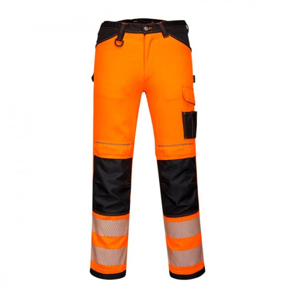 Portwest PW3 Hi-Vis Stretch Work női nadrág-PW385-sárga / fekete-30 (S)