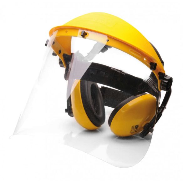 Portwest PW90 - Arc és hallásvédő szett - egy méret - sárga