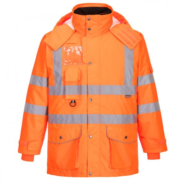 Portwest Hi-Vis 7-in-1 kabát GO/RT-RT27-narancs-5XL
