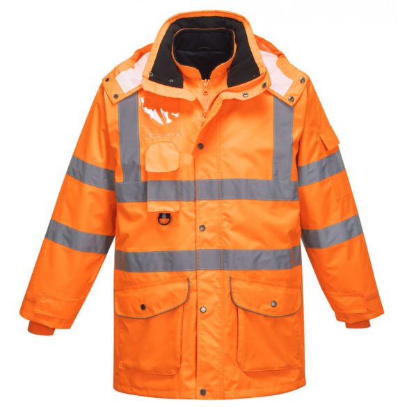 Portwest Hi-Vis 7-in-1 kabát GO/RT-RT27-narancs-3XL
