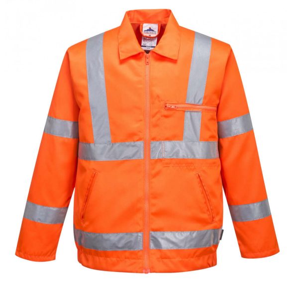Portwest Jól láthatósági dzseki vasúti dolgozók részére-RT40-narancs-3XL
