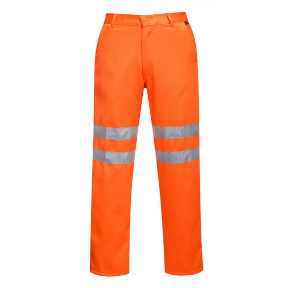 Portwest Jól láthatósági nadrág vasúti dolgozók részére-RT45-narancs-3XL