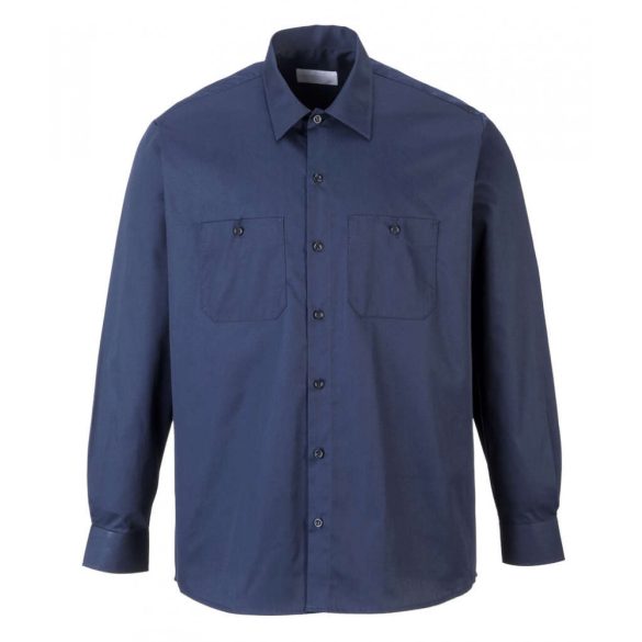 Portwest S125 - Ipari munka ing (hosszú ujjú) - XXL - tengerészkék