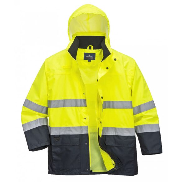Portwest Kéttónusú Lite Traffic dzseki-S166-sárga / tengerészkék-L