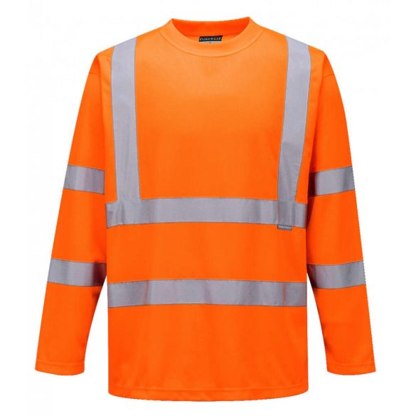 Portwest Hi-Vis hosszú ujjú póló-S178-narancs-2XL