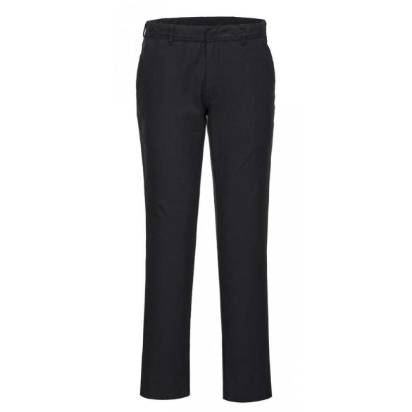 Portwest Stretch Slim Chino nadrág-S232-fekete-42 (2XL)
