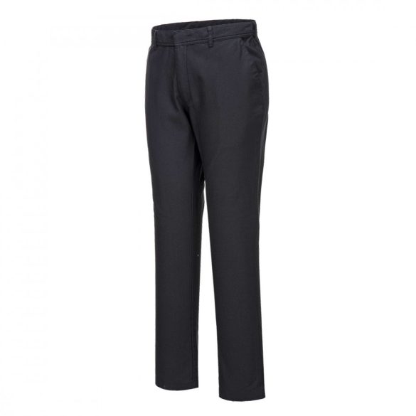 Portwest Stretch Slim Chino nadrág-S232-fekete-30 (S)