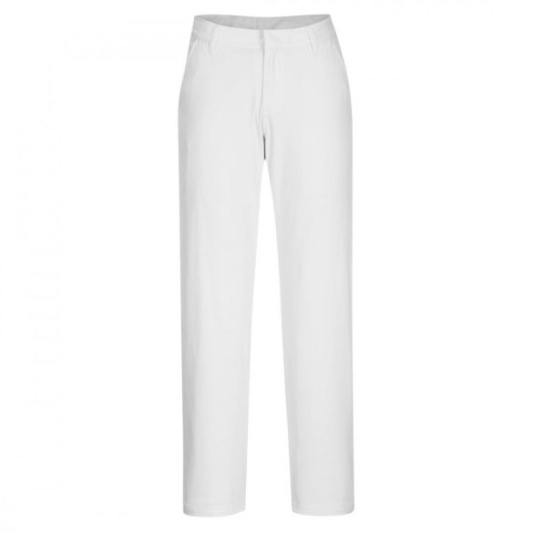 Portwest Women's Slim Fit Chino Pants-S235-fehér-30 (M)