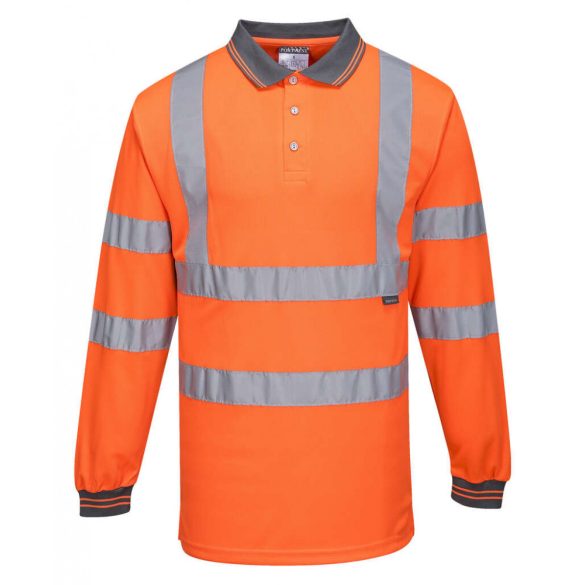 Portwest Hi-Vis hosszú ujjú pólóing-S277-narancs-L