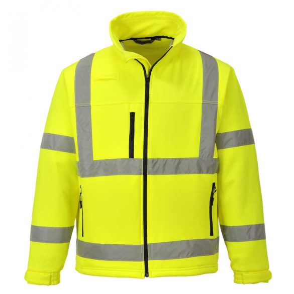 Portwest Jól láthatósági Softshell dzseki (3L)-S424-sárga-L