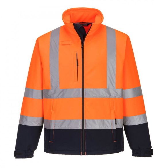 Portwest Láthatósági kontraszt Softshell (3L)-S425-narancs/tengerészkék-L