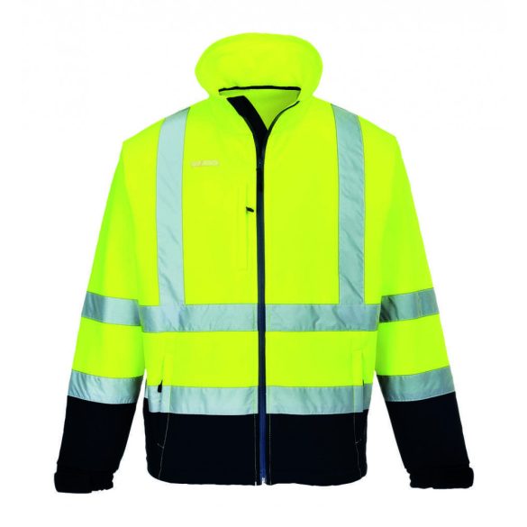 Portwest Láthatósági kontraszt Softshell (3L)-S425-sárga / tengerészkék-L
