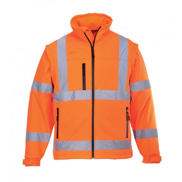 Portwest Jól láthatósági Softshell dzseki-S428-narancs-L