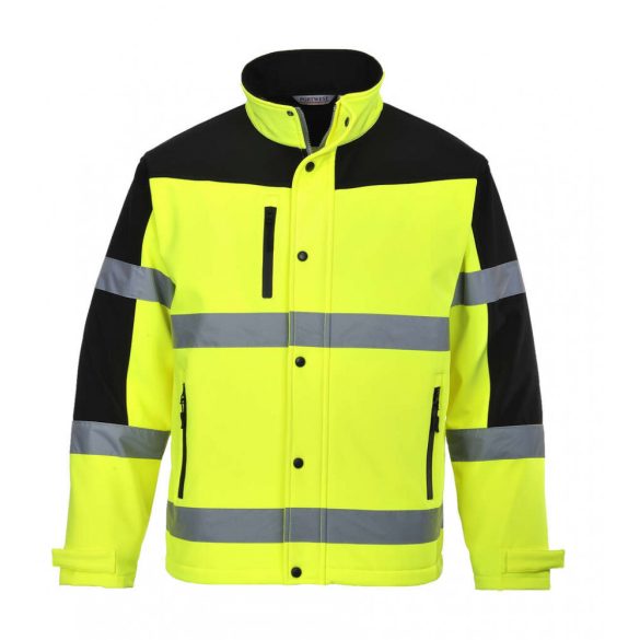 Portwest Kéttónusú Softshell kabát-S429-sárga-M