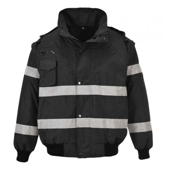 Portwest Iona™ 3 az 1-ben bomber kabát-S435-fekete-L
