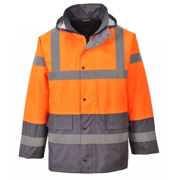 Portwest Kéttónusú Traffic kabát-S467-narancs/szürke-2XL