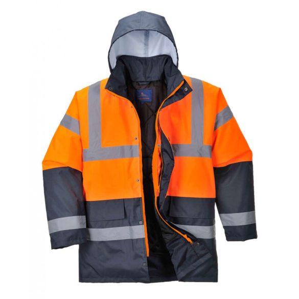 Portwest Kéttónusú Traffic kabát-S467-narancs-5XL