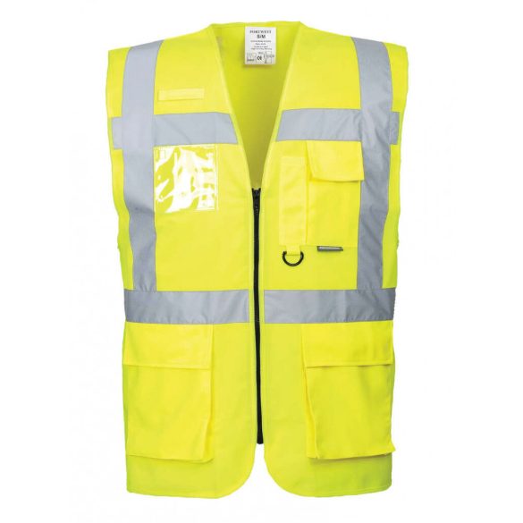 Portwest Berlin Executive jól láthatósági vezetői mellény-S476-sárga-S